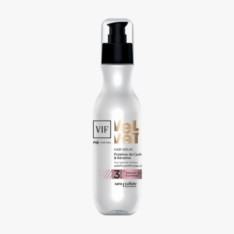 Hair Serum VELVET protéine de cachemire & keratine160 ml